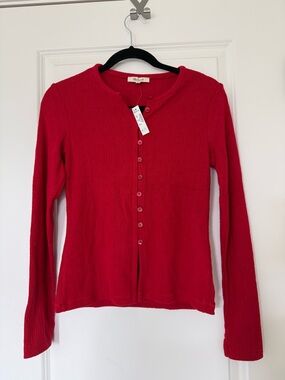 NWT Madewell Pointelle Cutaway Cardigan